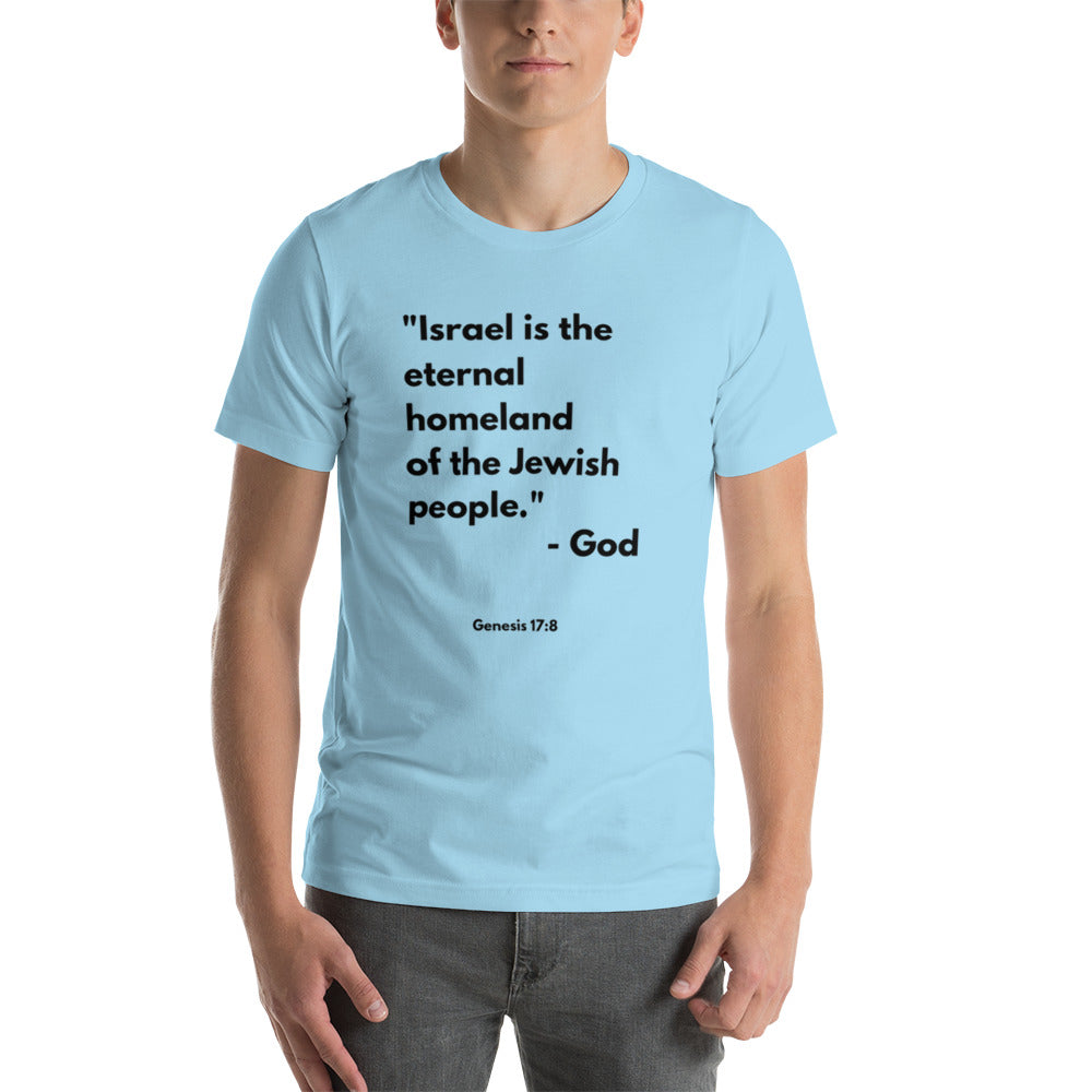 Israel is the Eternal Homeland of the Jewish people t-shirt
